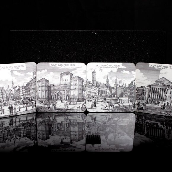 Schuberth Other - Vintage Alt-München Coasters By Schuberth  Set Of 4